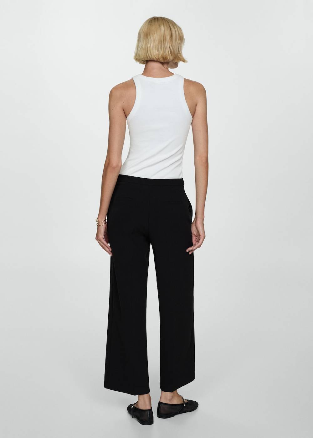 Mango Gerade Hose Mit Knöpfen