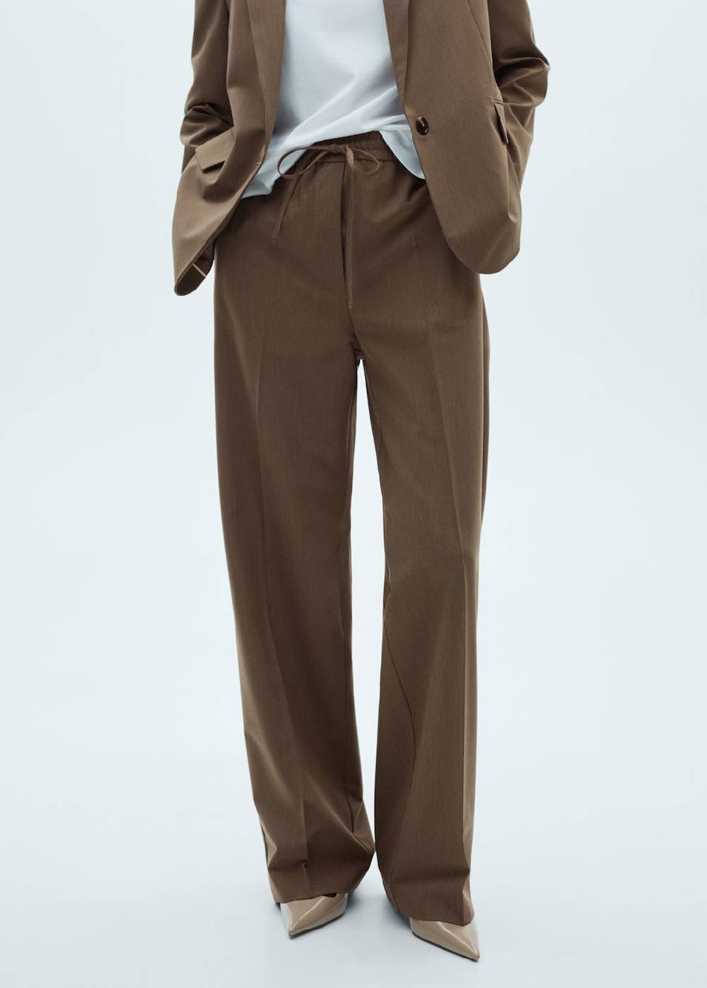 Mango Gerade Hose mit Stretchbund