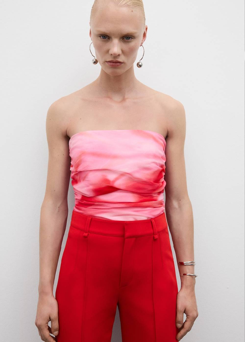 Mango Gerade Hose Mit Ziernähten