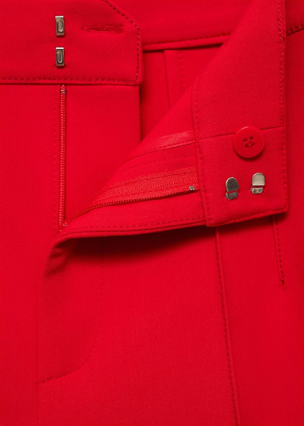 Mango Gerade Hose Mit Ziernähten