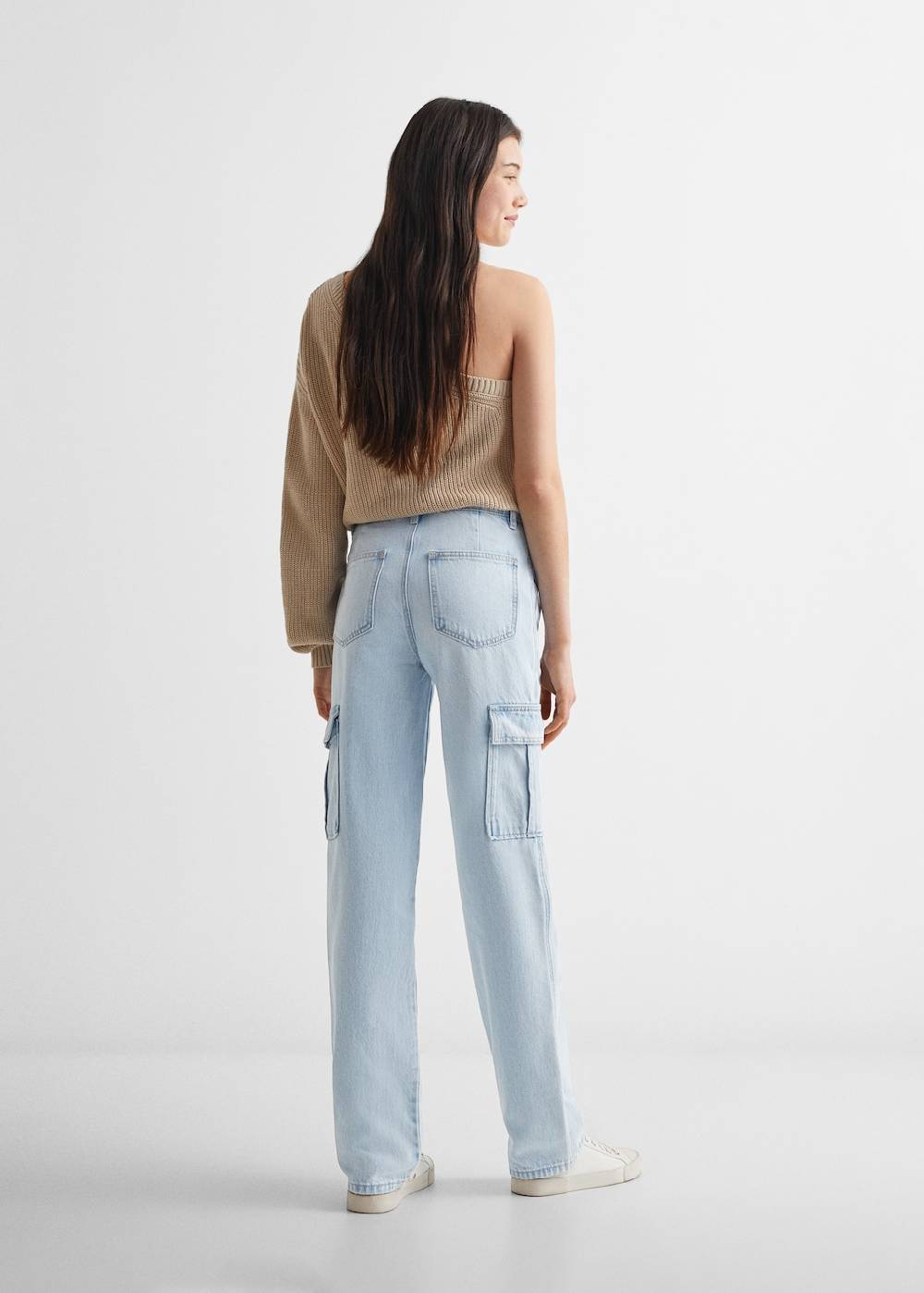 Mango Gerade Jeans Im Cargo-Stil