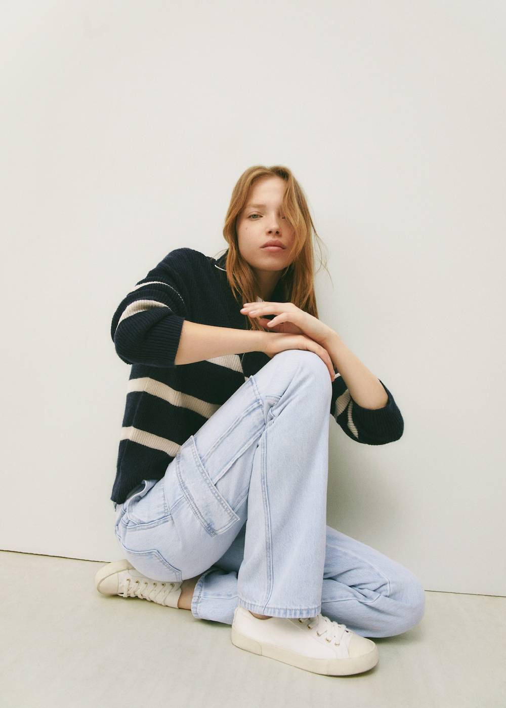 Mango Gerade Jeans Im Cargo-Stil