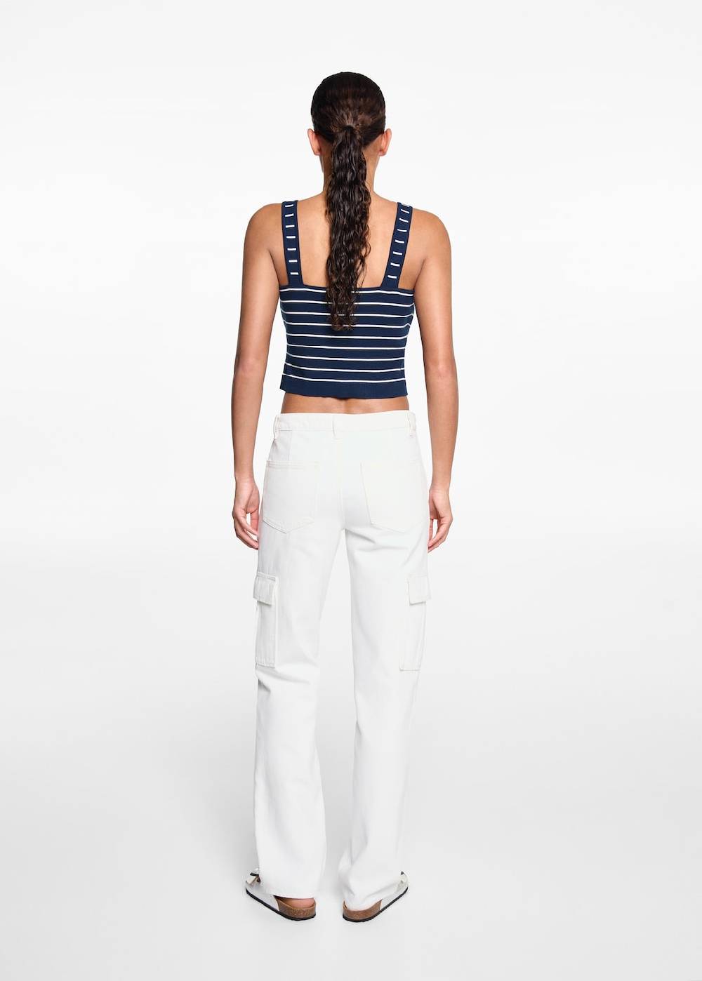 Mango Gerade Jeans Im Cargo-Stil