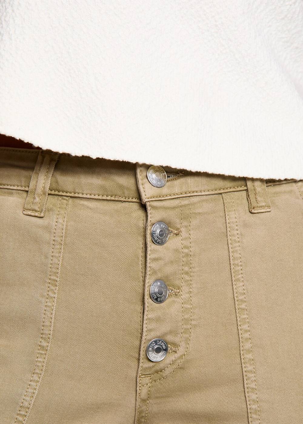 Mango Gerade Jeans Mit Knöpfen