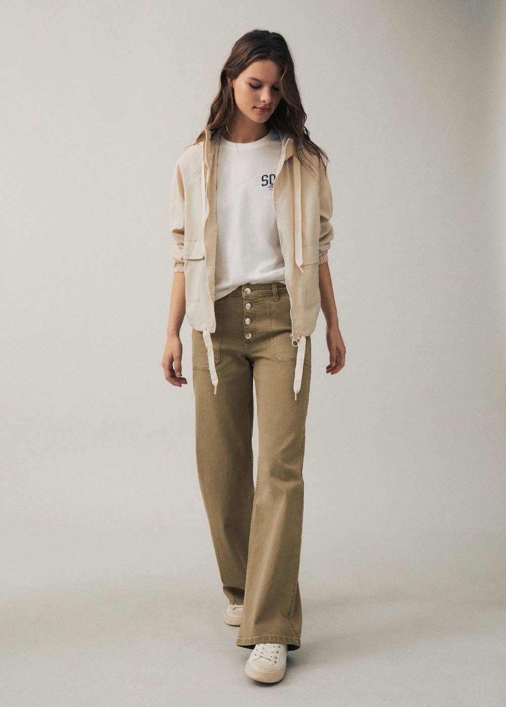 Mango Gerade Jeans Mit Knöpfen