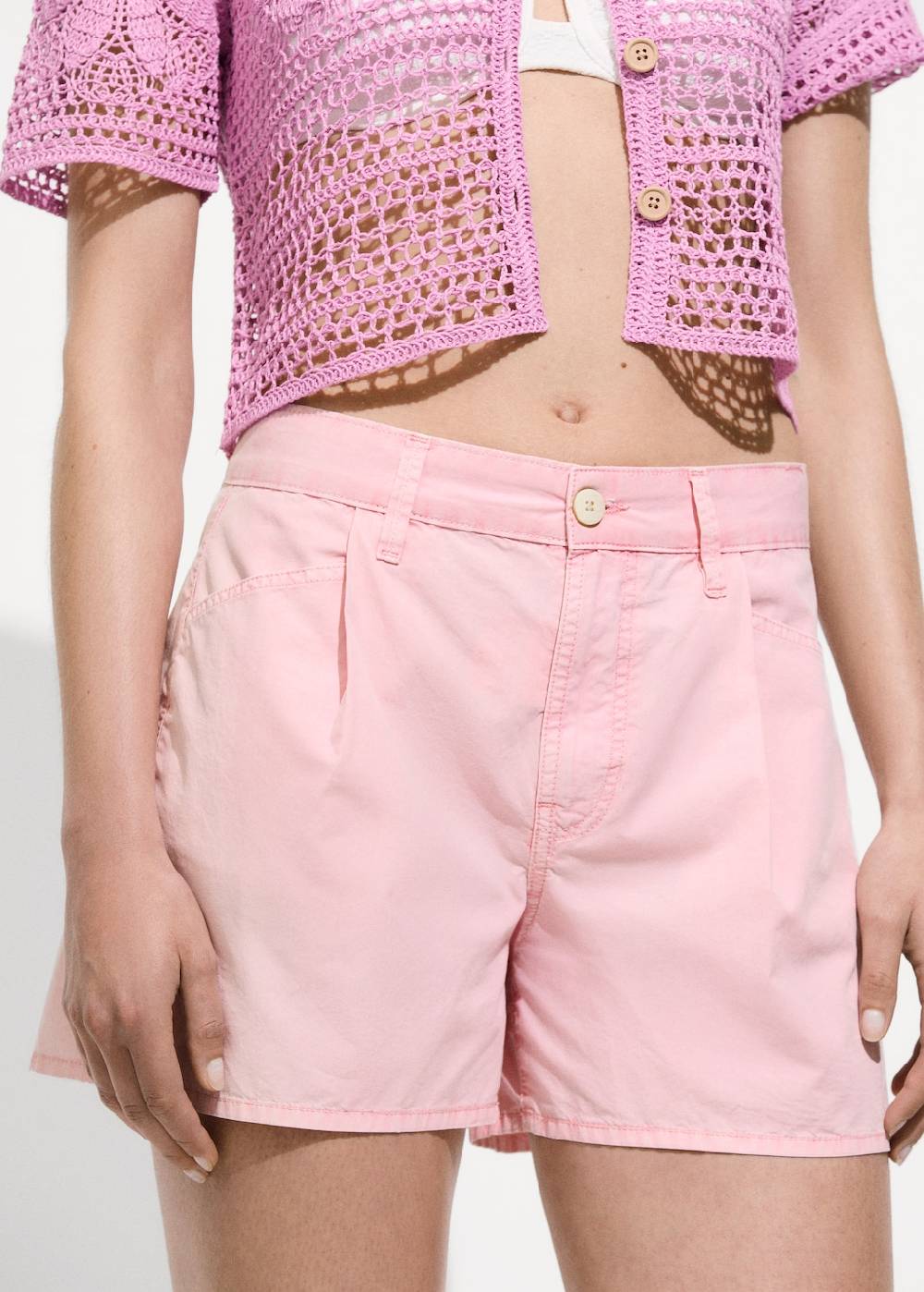 Mango Gerade Jeans-Shorts