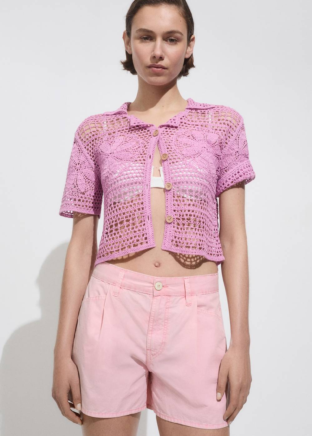 Mango Gerade Jeans-Shorts