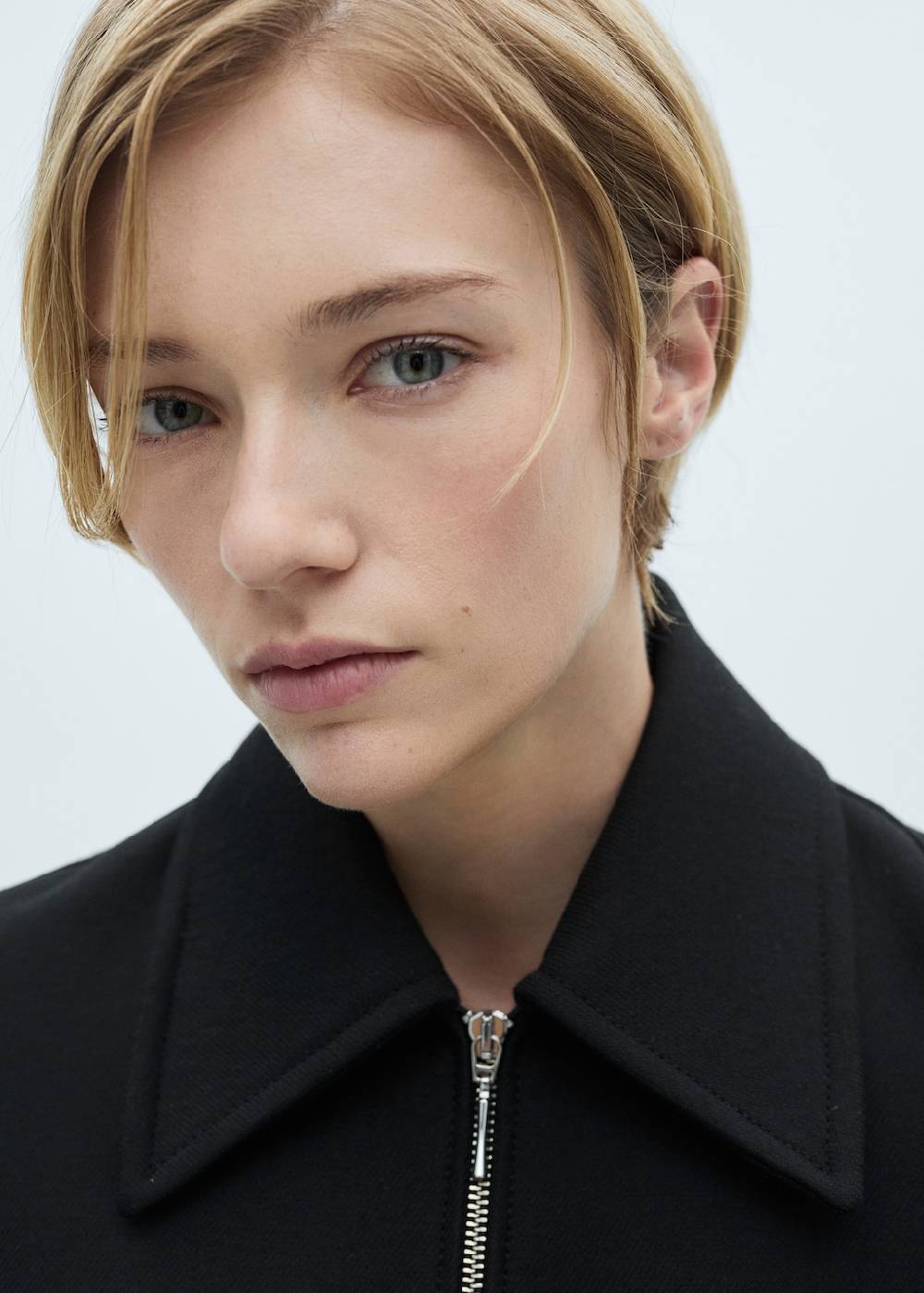 Mango Gerade Mantel Mit Reißverschluss