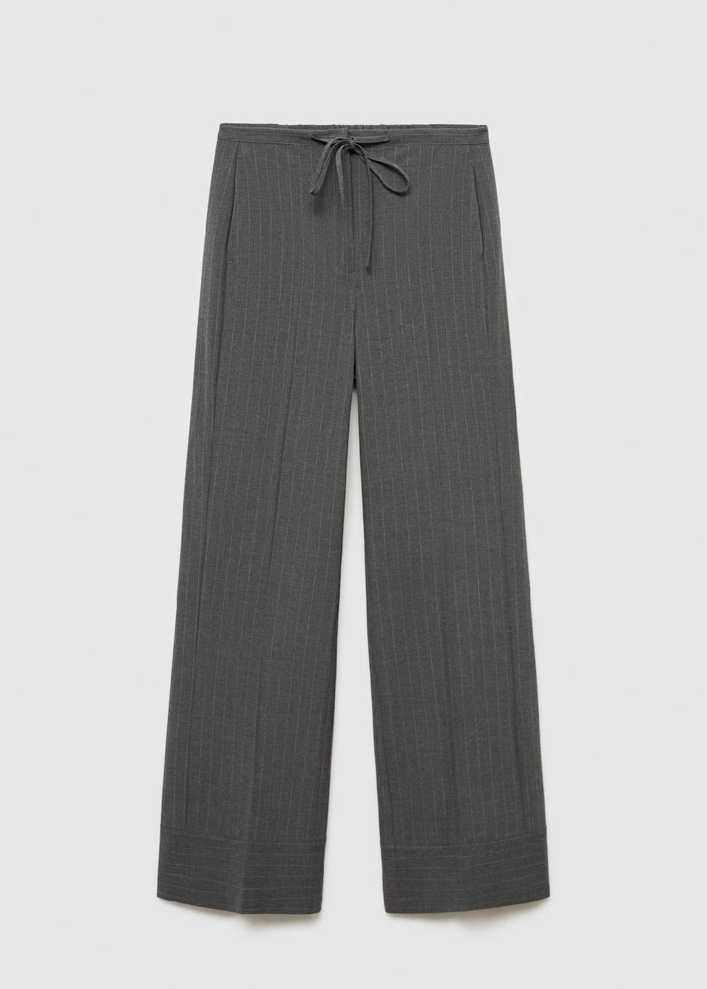 Mango Gerade Nadelstreifenhose