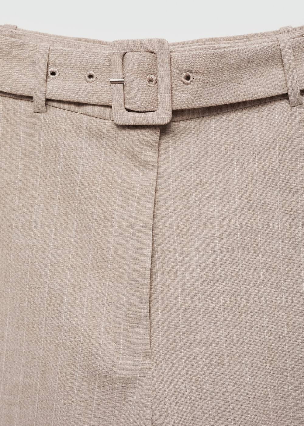 Mango Gerade Nadelstreifenhose