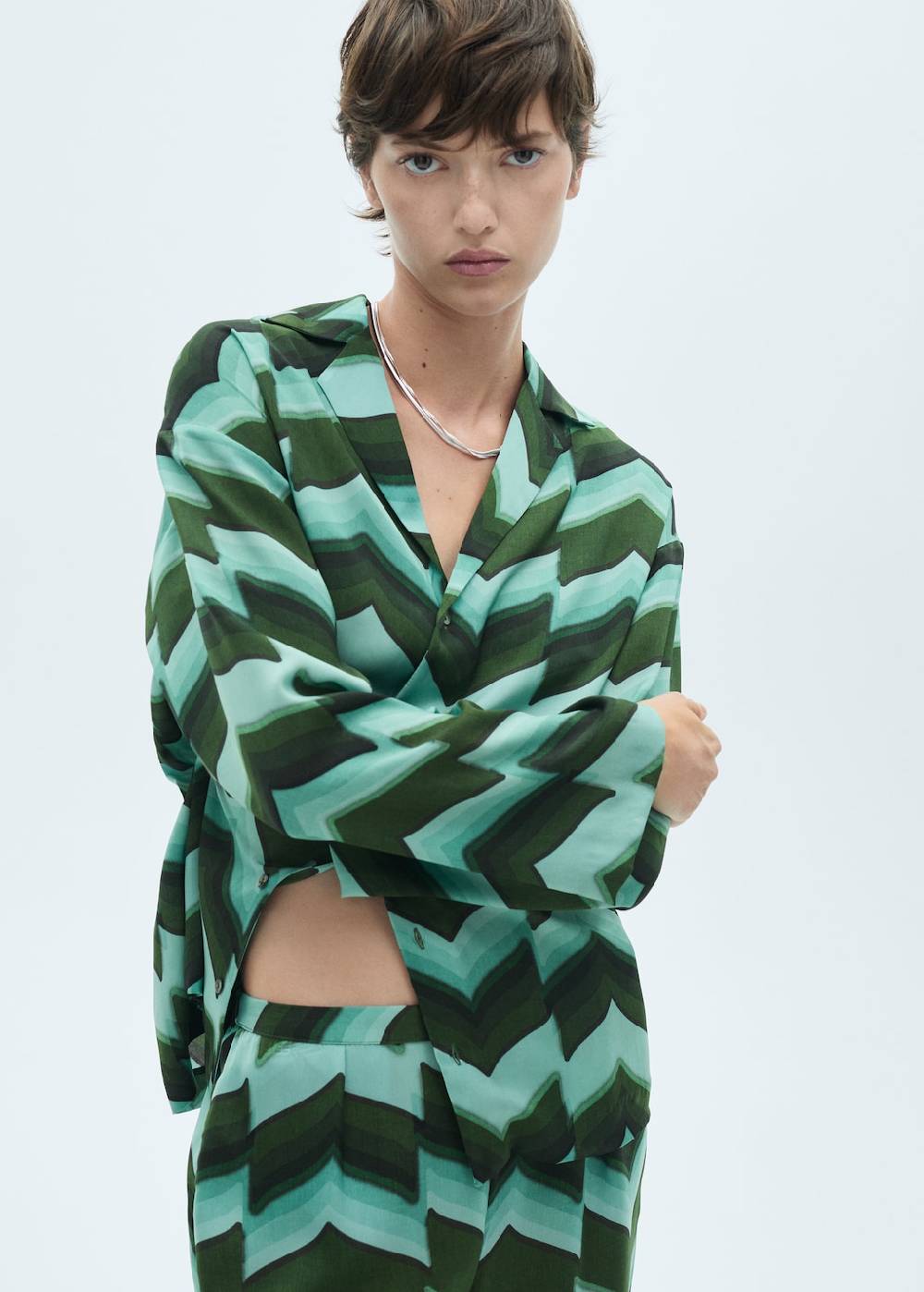 Mango Gerade Printhose