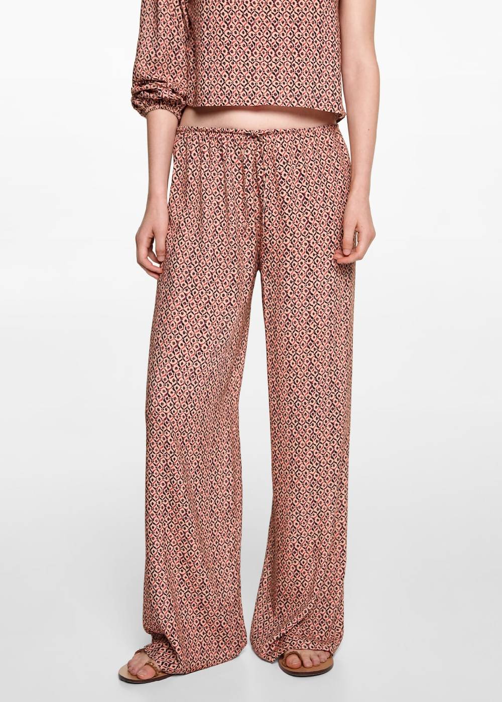 Mango Gerade Printhose