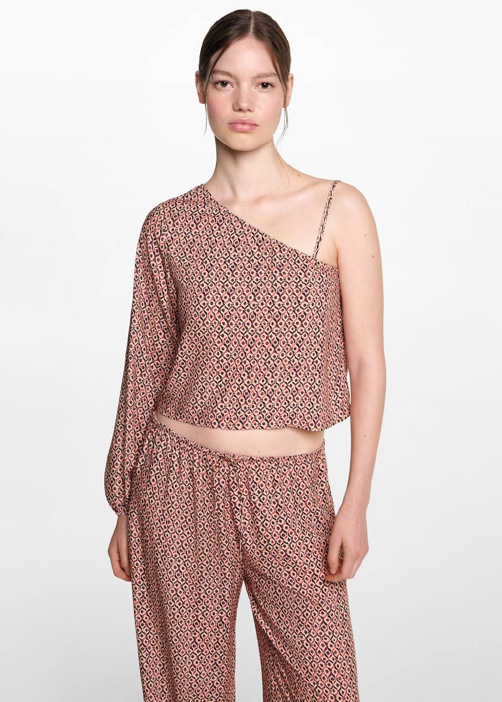 Mango Gerade Printhose