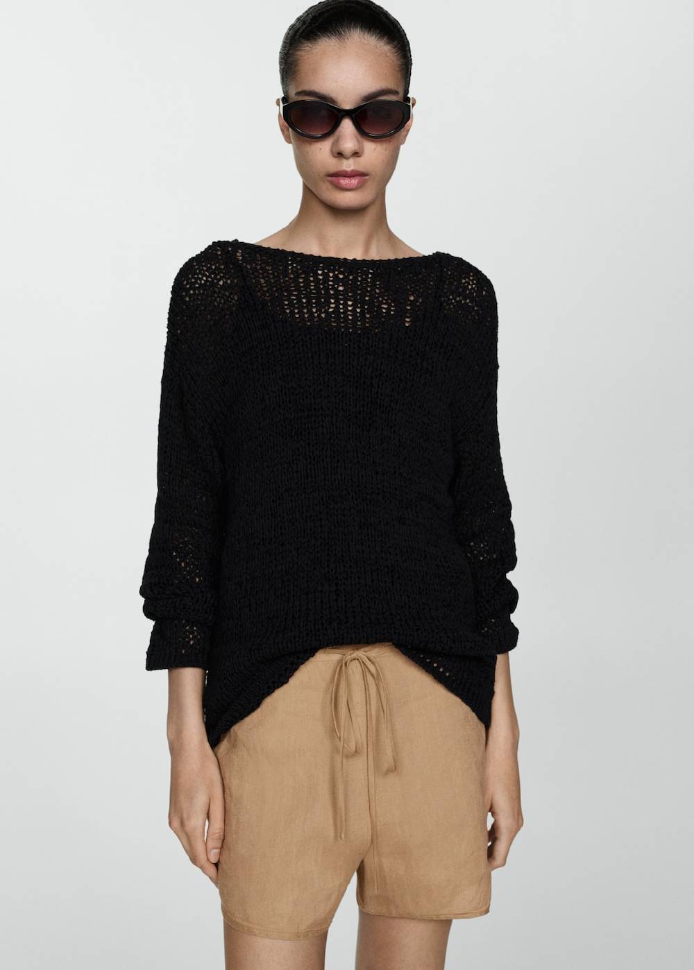 Mango Gerade Shorts Aus 100 % Leinen