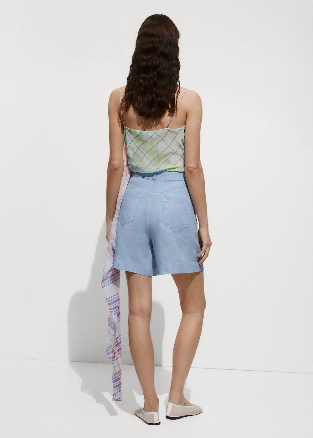 Mango Gerade Shorts Aus 100 % Leinen