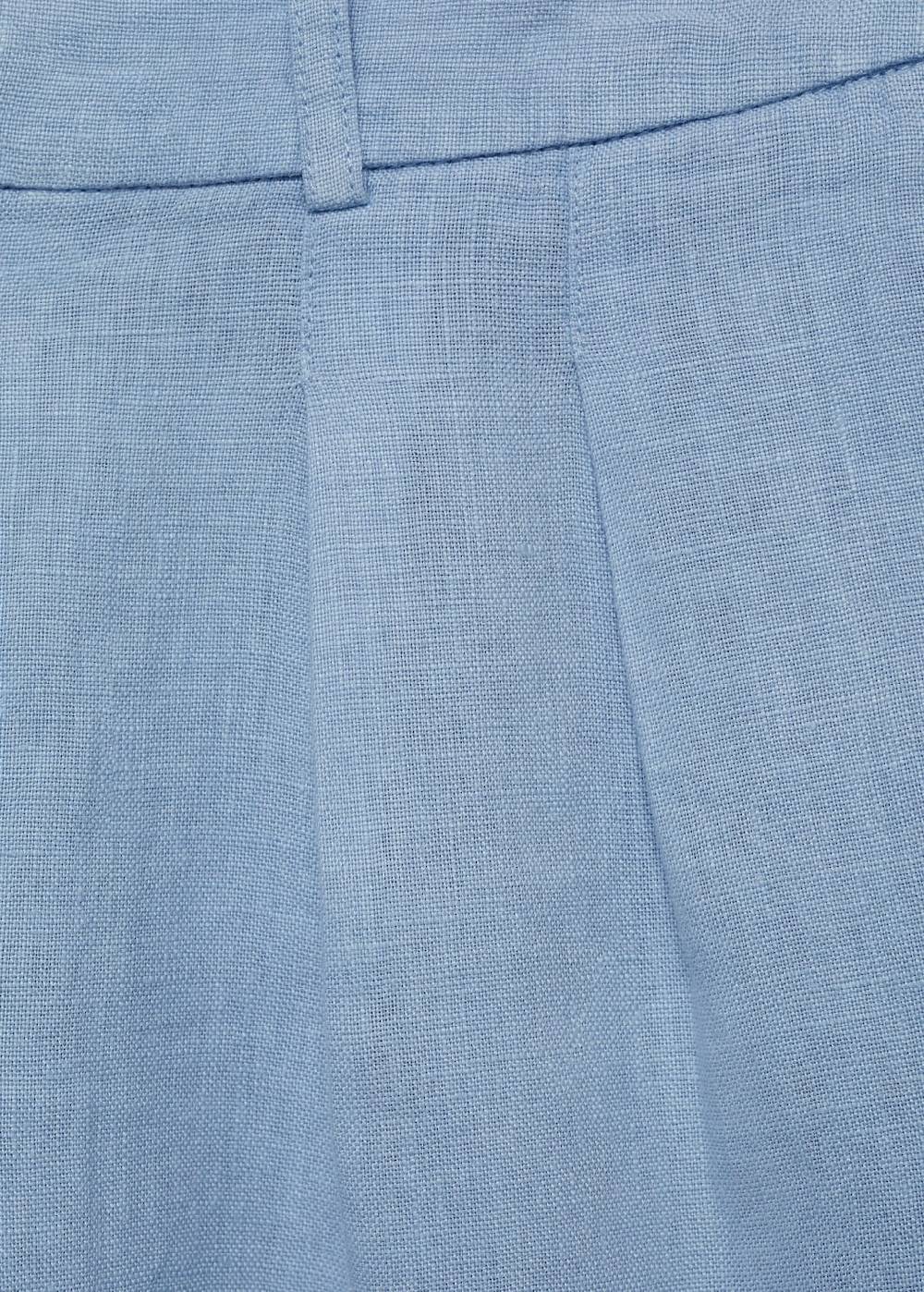 Mango Gerade Shorts Aus 100 % Leinen