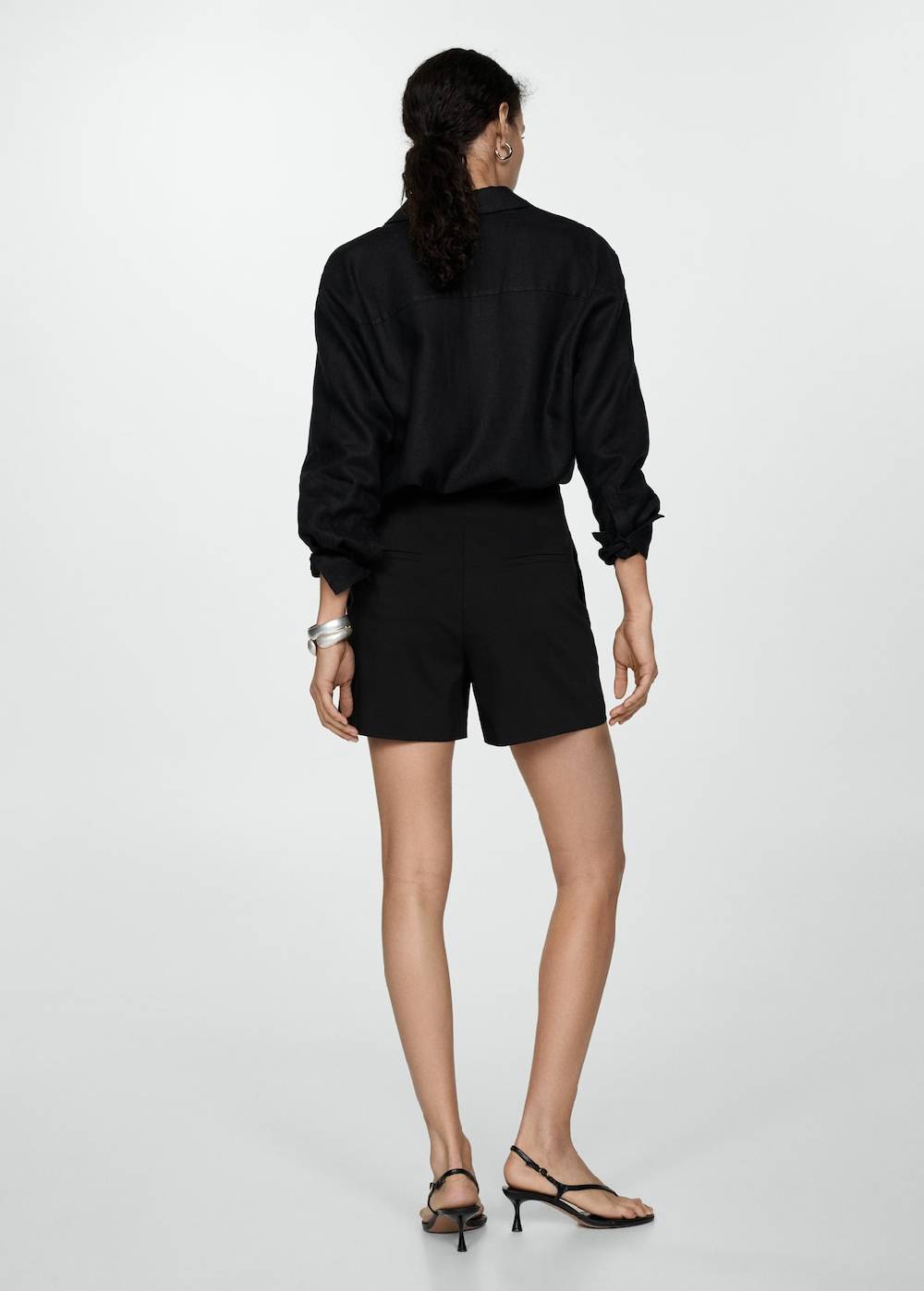 Mango Gerade Shorts Mit Hoher Taille