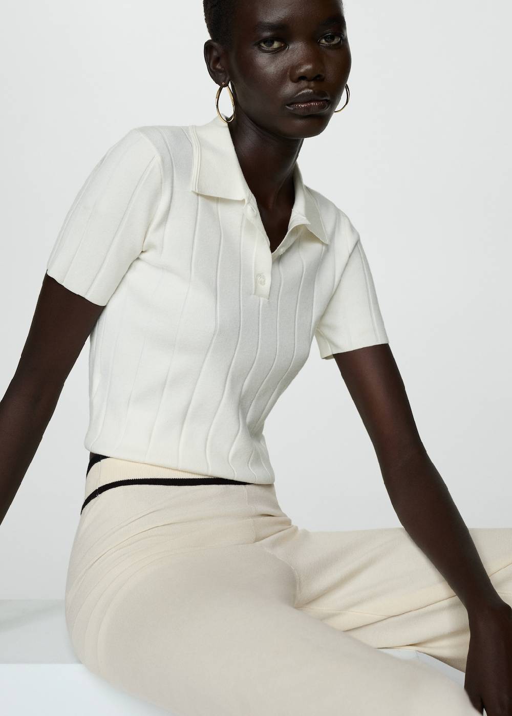 Mango Gerade Strickhose