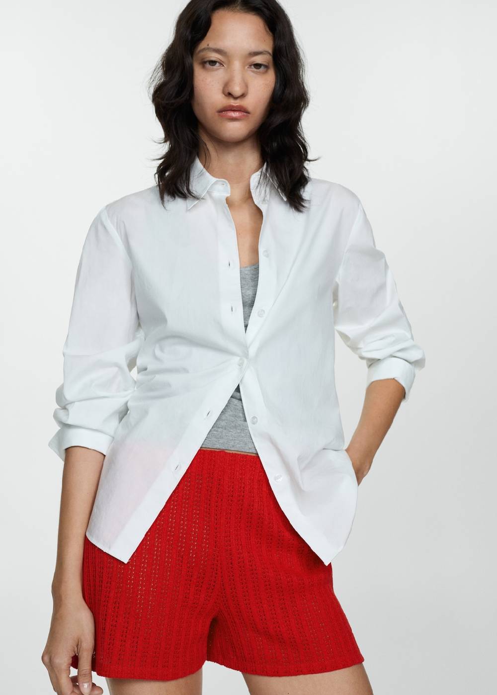 Mango Gerade Strickshorts