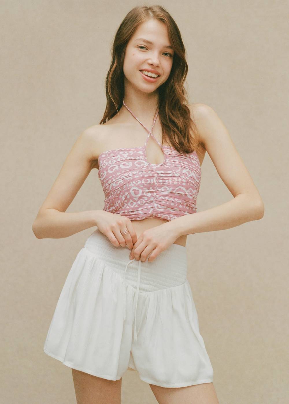 Mango Geraffter Hosenrock