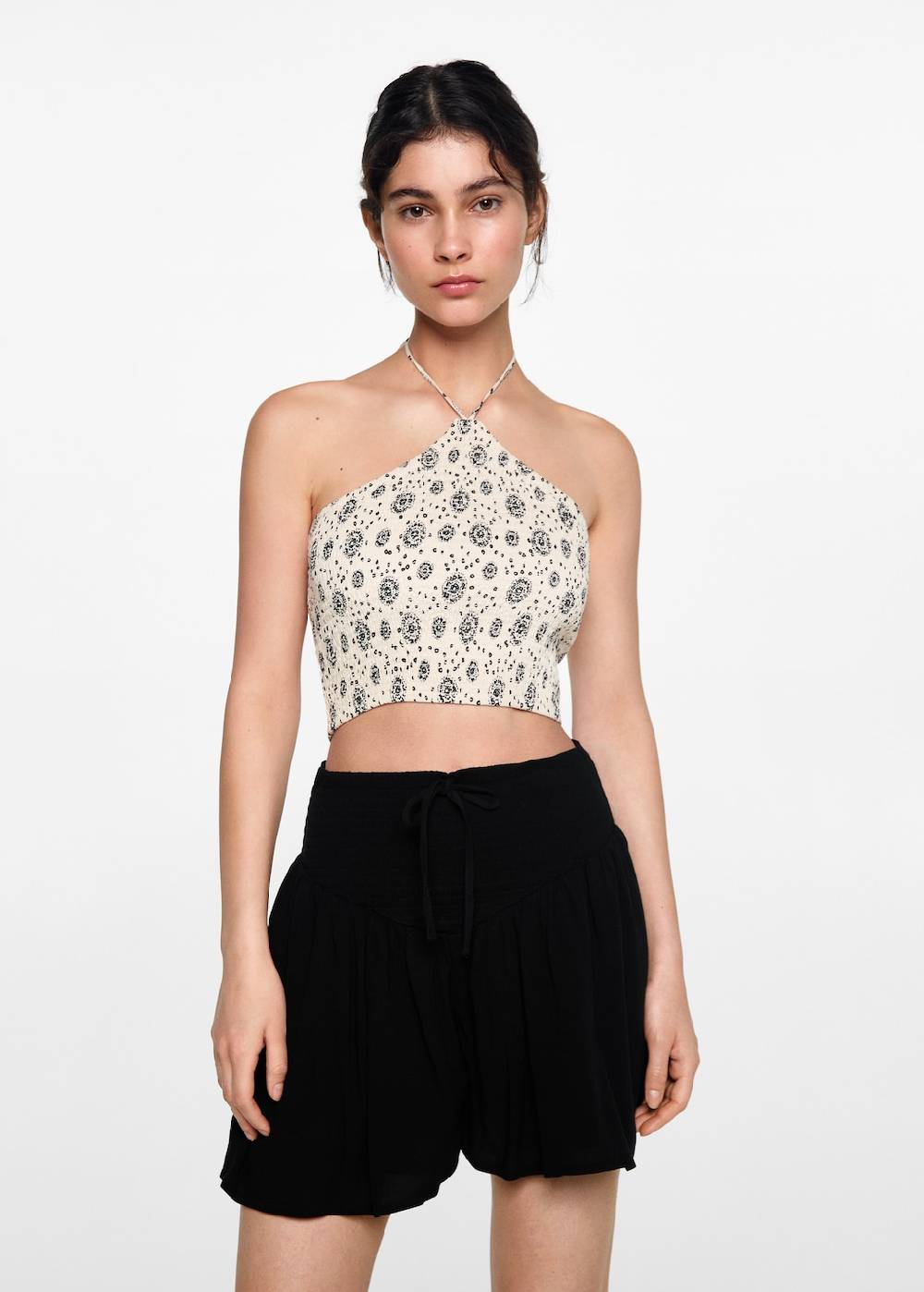 Mango Geraffter Hosenrock