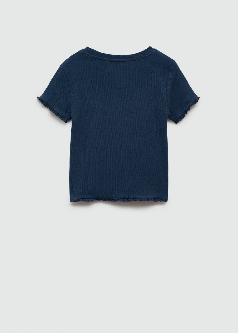 Mango Geripptes Kurzarm-T-Shirt