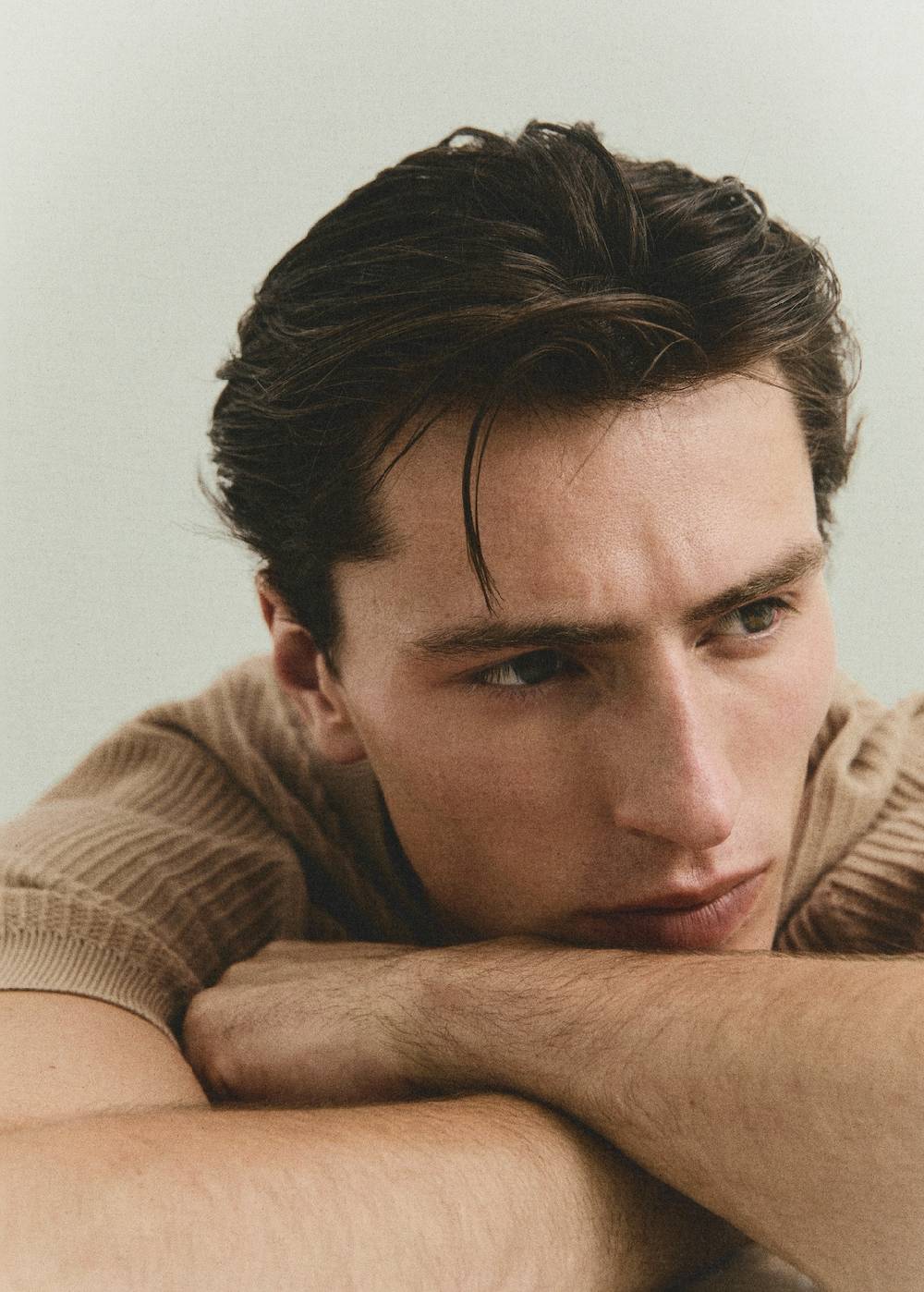 Mango Geripptes Strick-T-Shirt