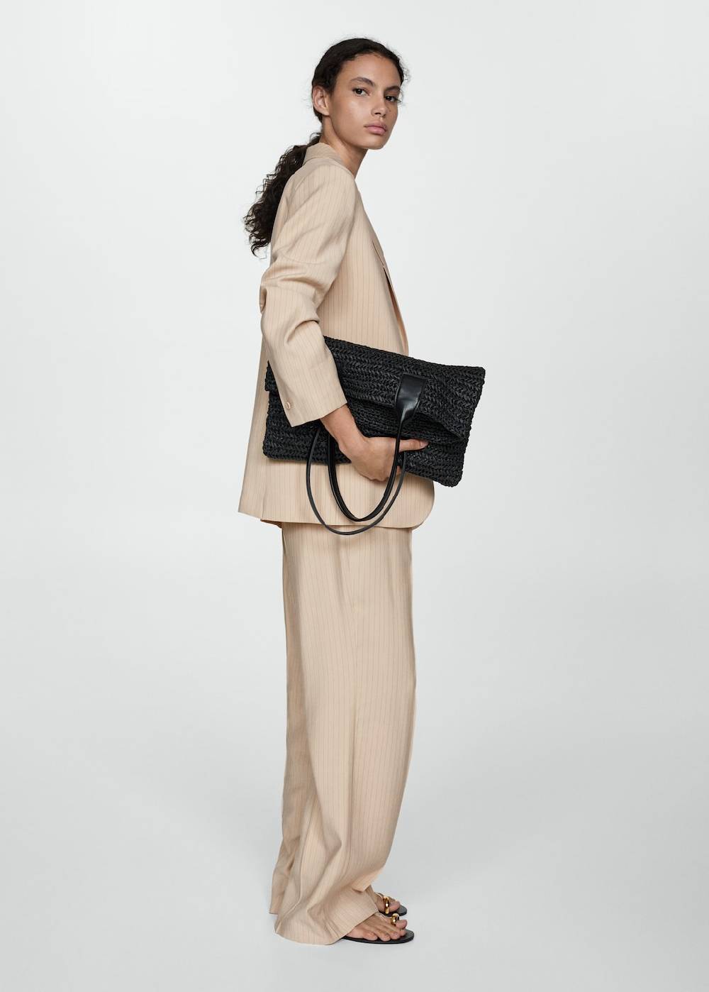 Mango Gestreifte Anzughose