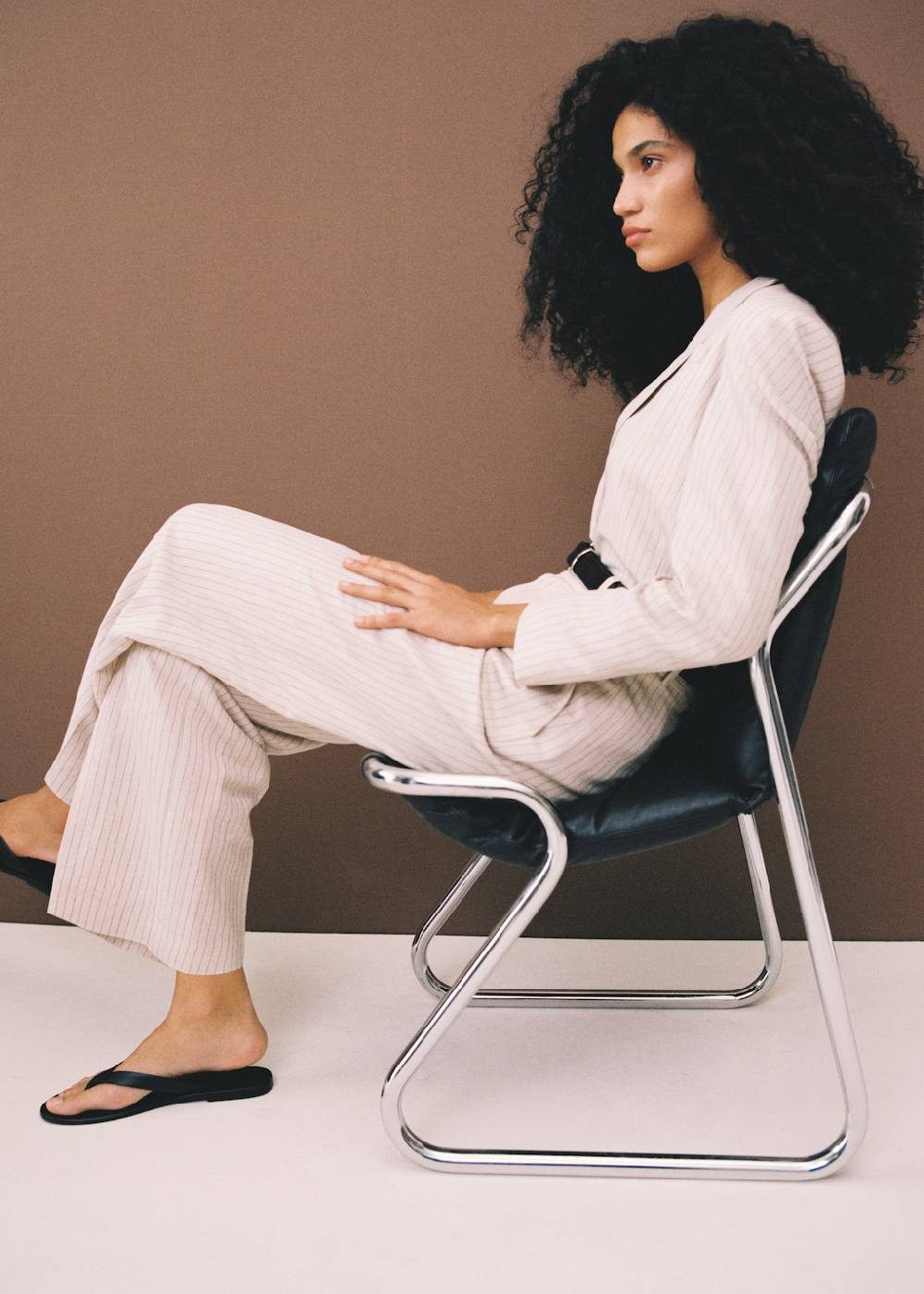 Mango Gestreifte Anzughose