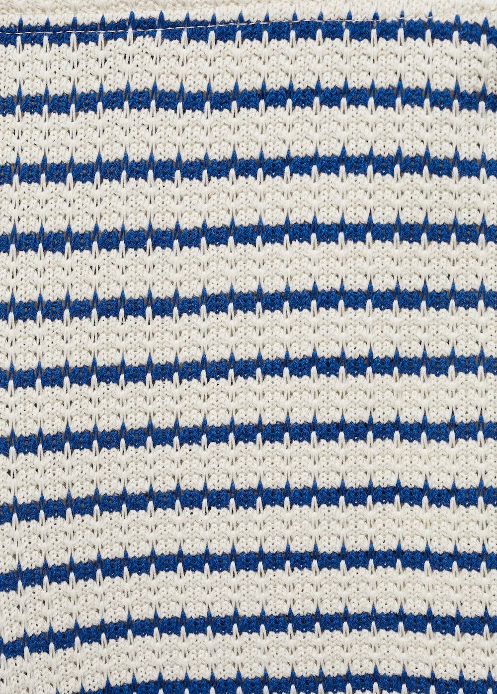 Mango Gestreifte Hose Im Häkel-Style