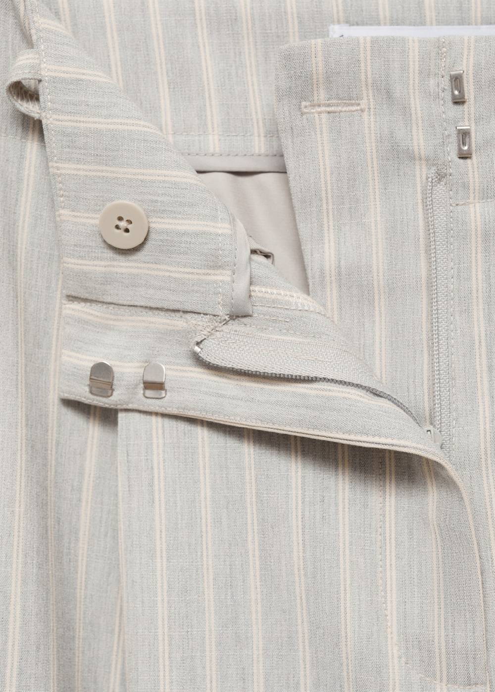 Mango Gestreifte Wideleg-Hose