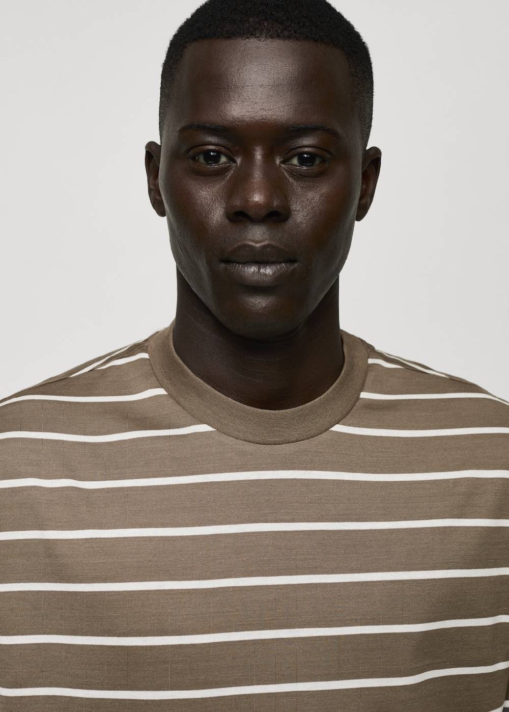 Mango Gestreiftes Baumwoll-Shirt