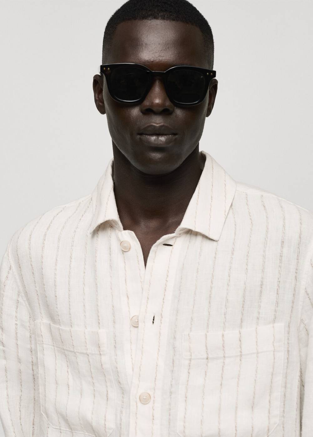 Mango Gestreiftes Regular Fit-Hemd Aus 100 %