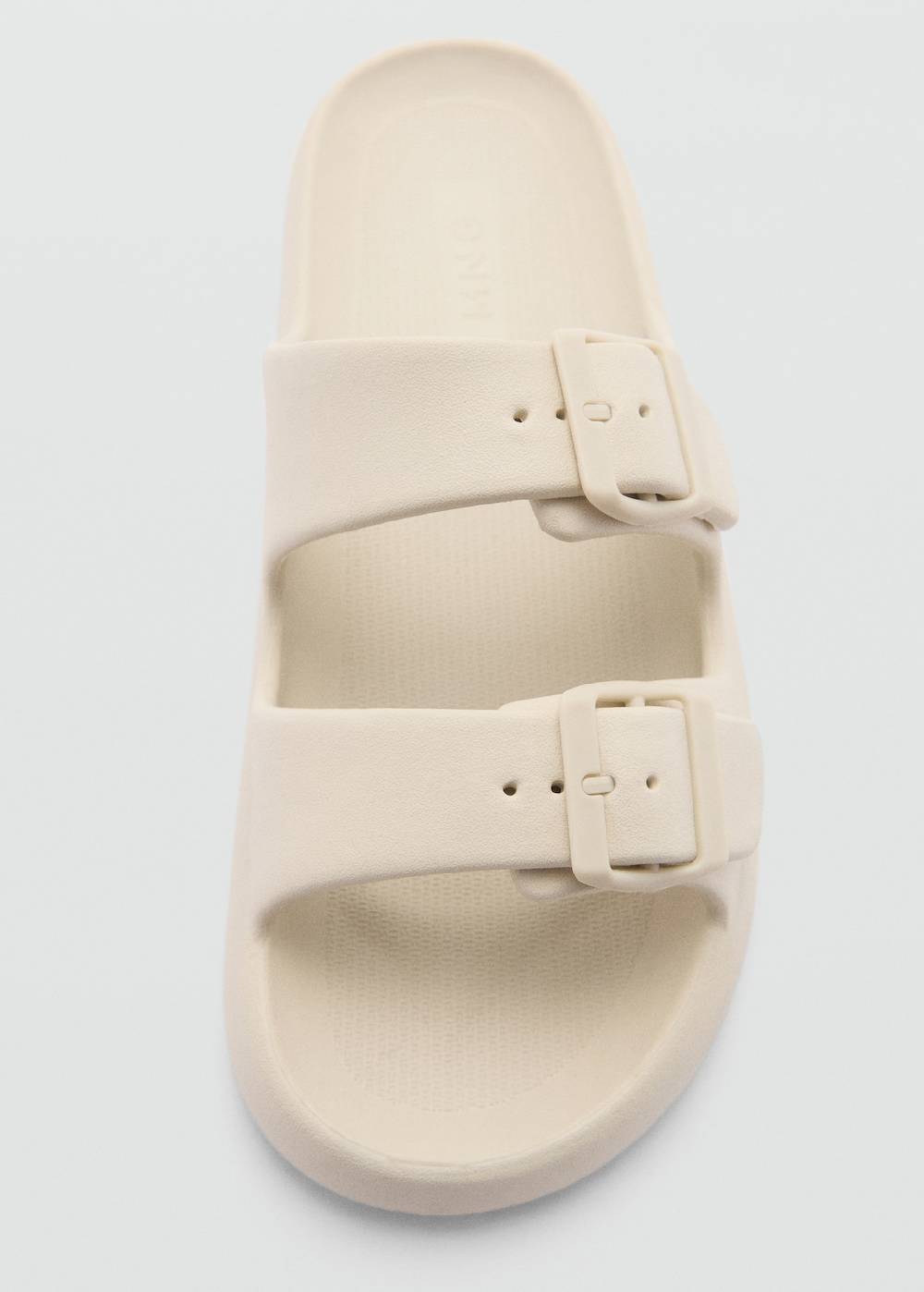 Mango Gummi-Sandale Mit Doppelter Schnalle