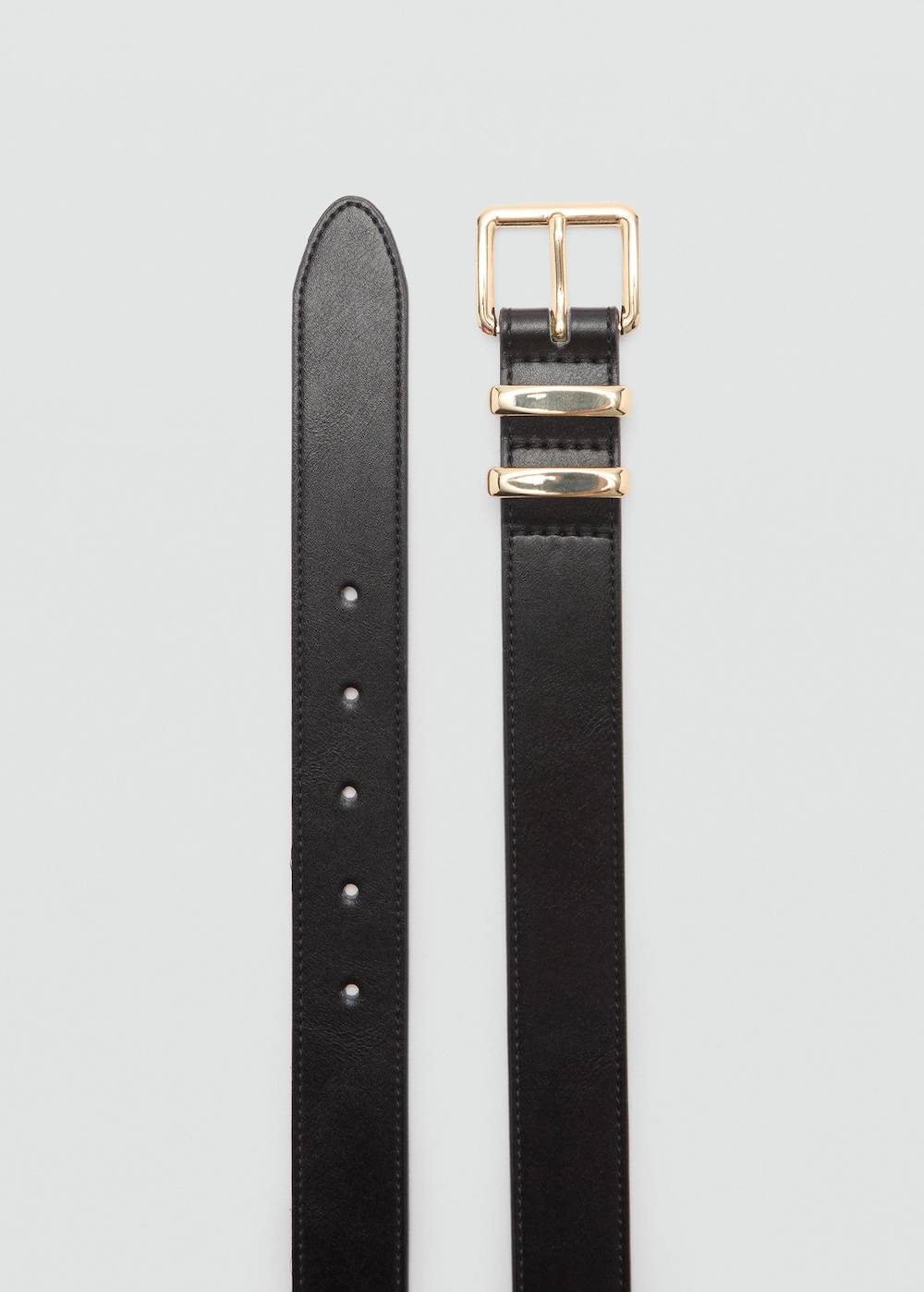 Mango Gürtel Mit Quadratischer Schnalle