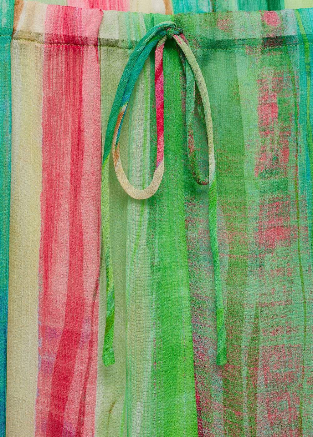 Mango Halbdurchsichtige Printhose