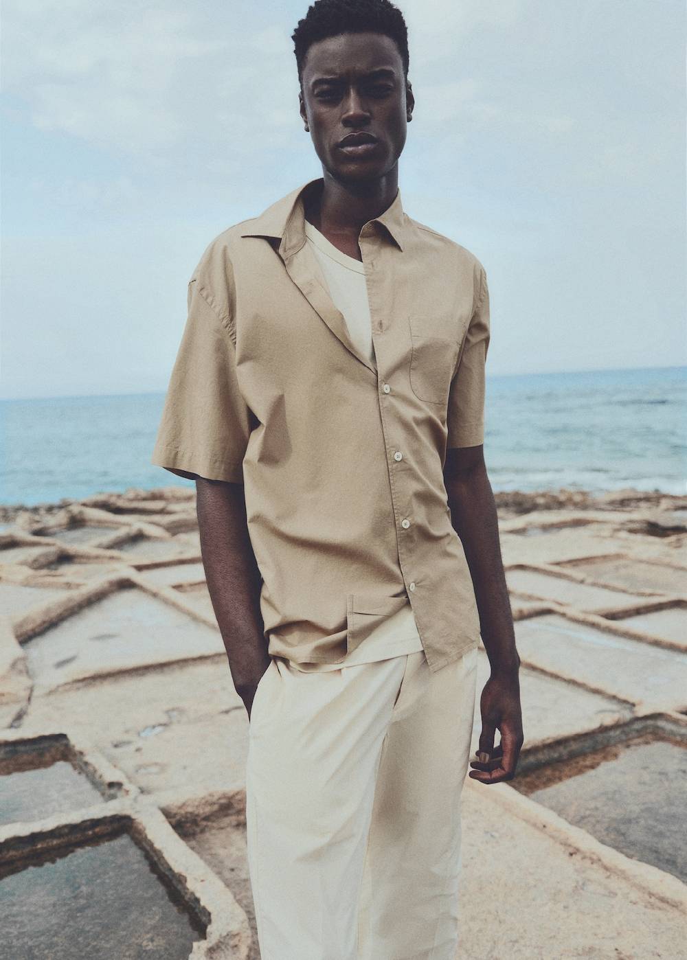 Mango Hemd Aus Tencel™-Baumwolle Mit Tasche