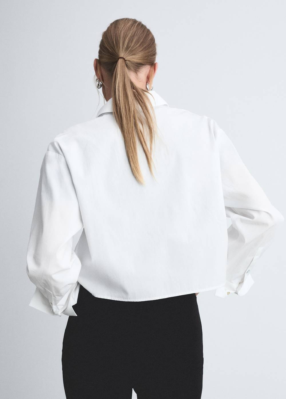 Mango Hemd In Cropped-Länge Mit Tasche