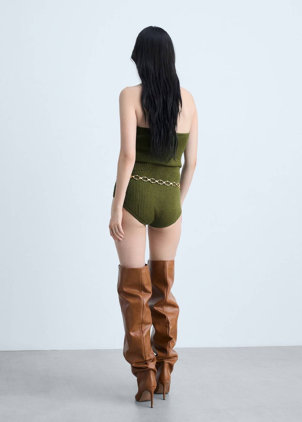 Mango Höschen Aus Rippenstrick