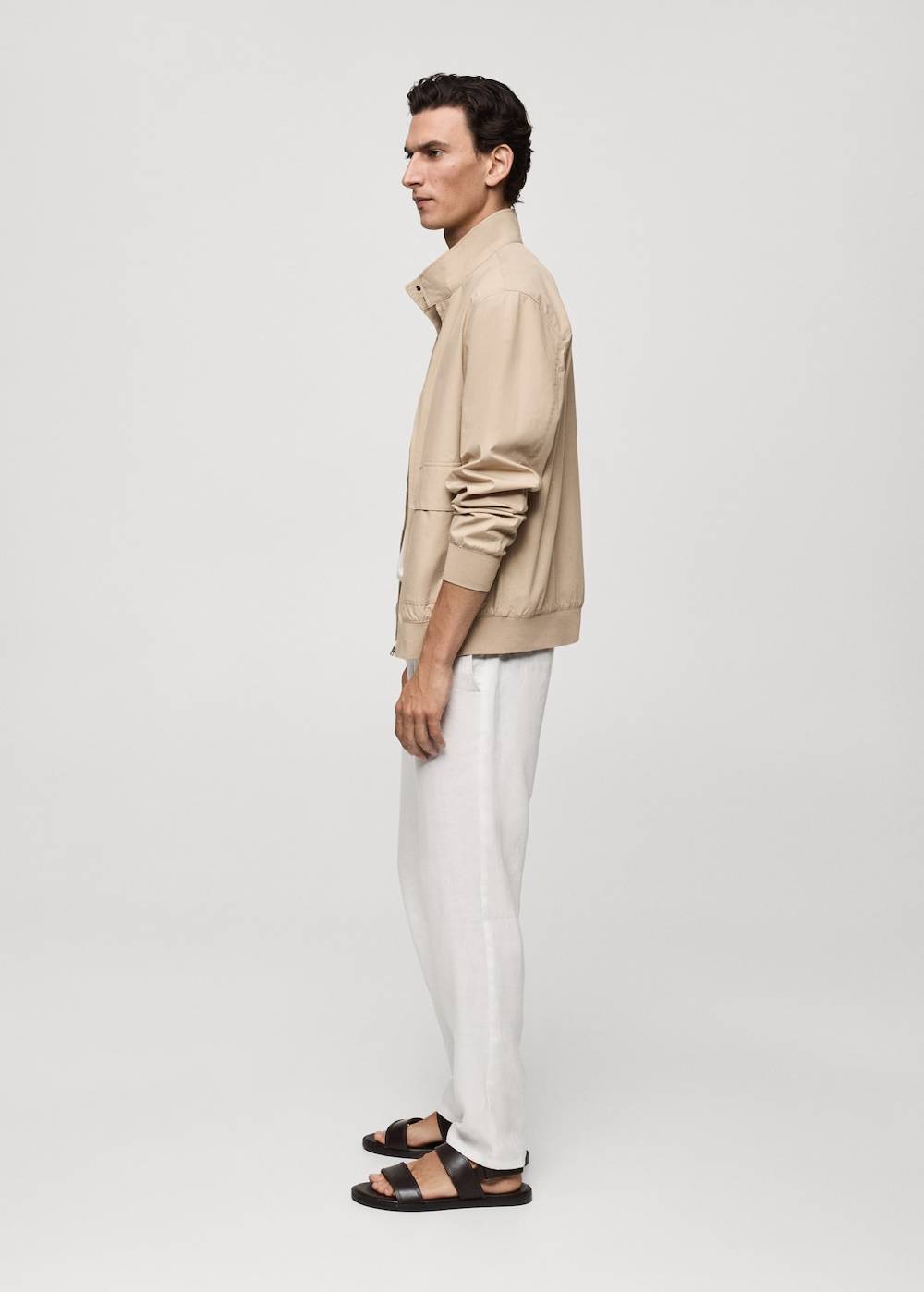 Mango Jacke Aus 100 % Baumwolle Mit Taschen