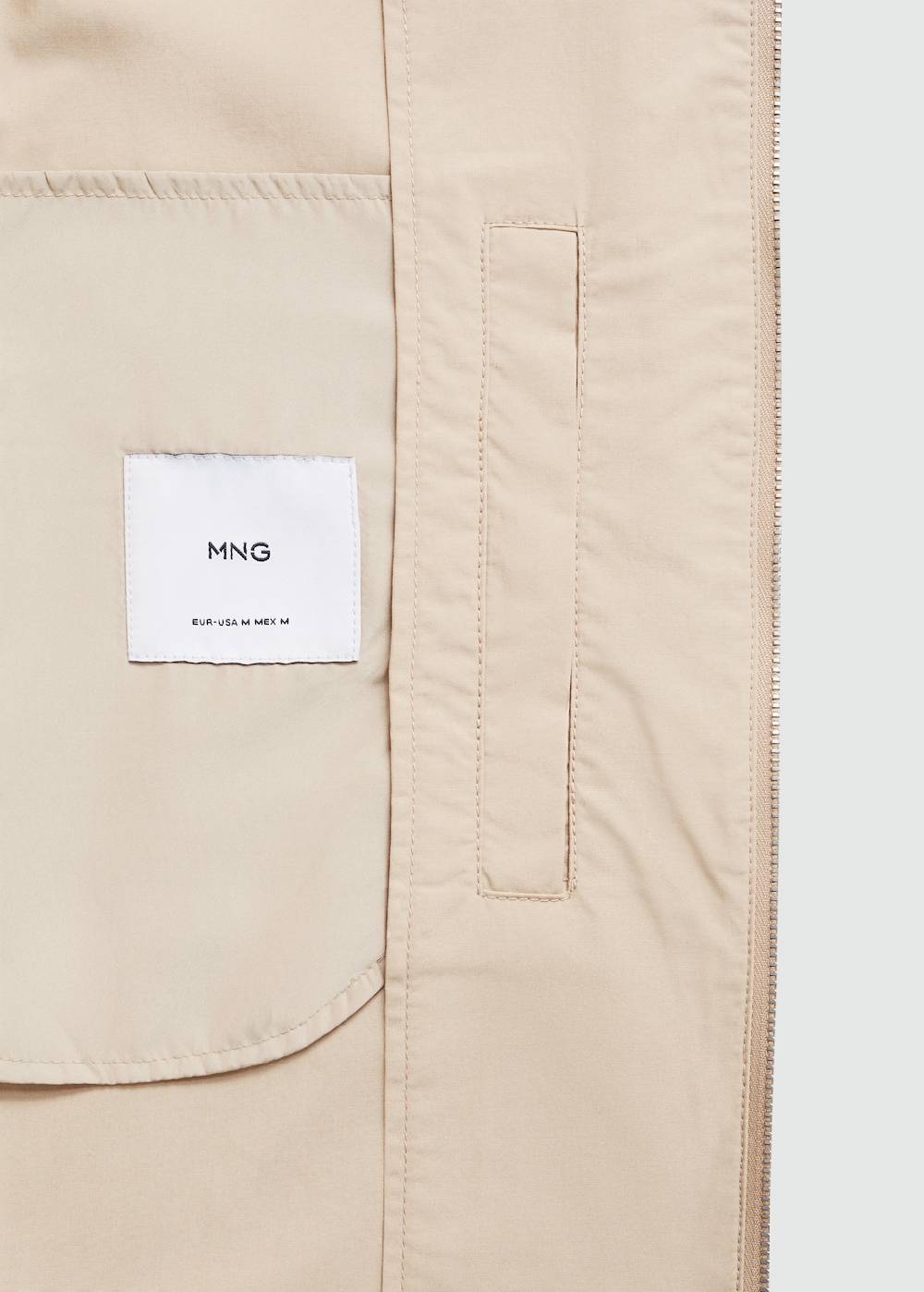 Mango Jacke Aus 100 % Baumwolle Mit Taschen