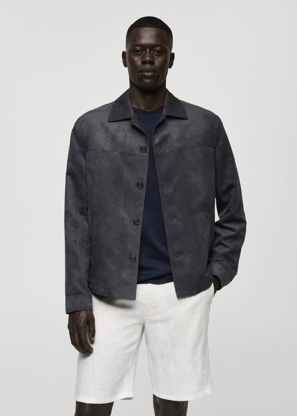 Mango Jacke mit Wildledereffekt