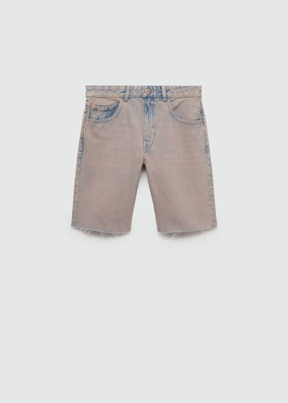 Mango Jeans-Bermudashorts Mit Washed-Out-Effekt
