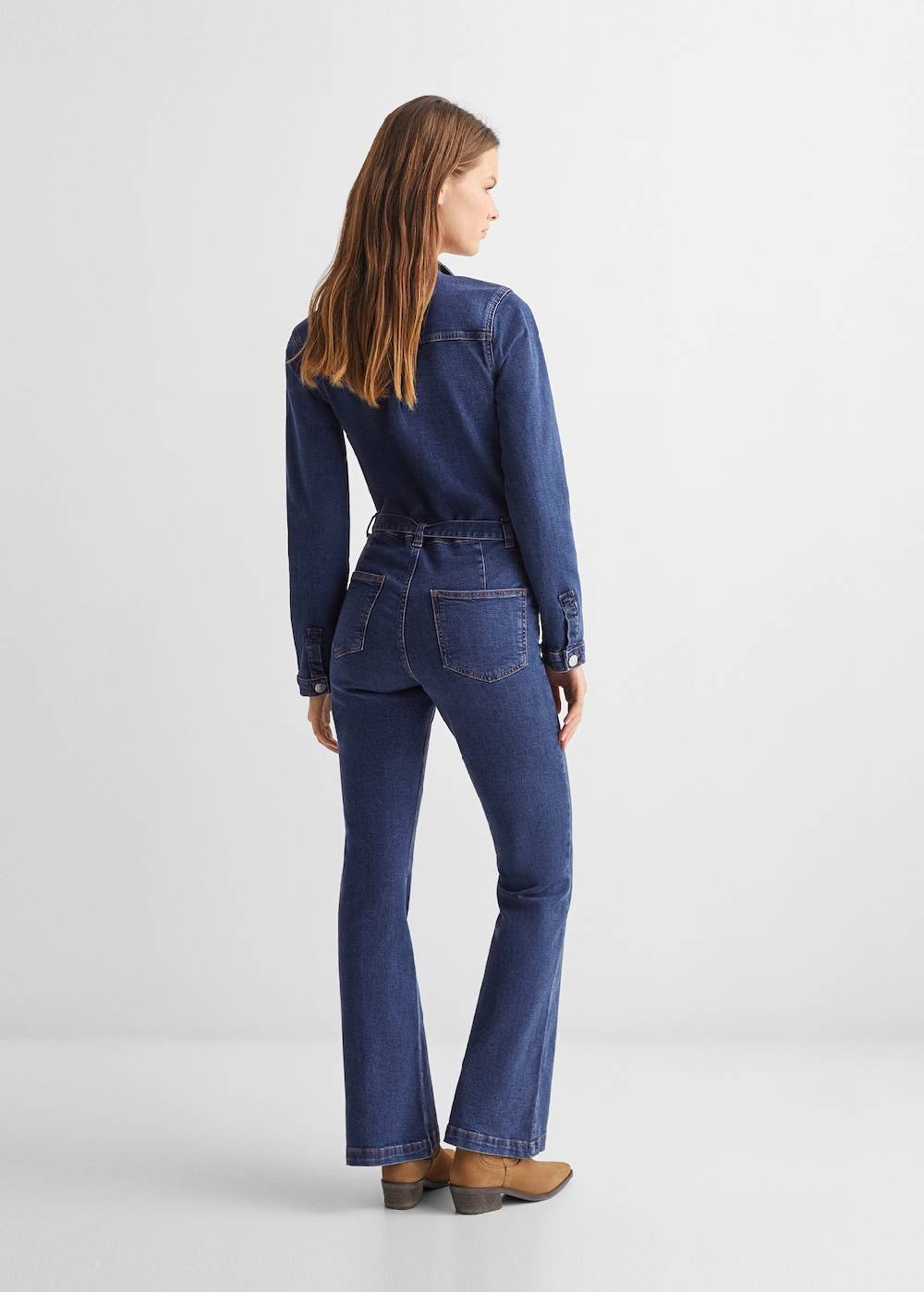 Mango Jeans-Jumpsuit Mit Knöpfen