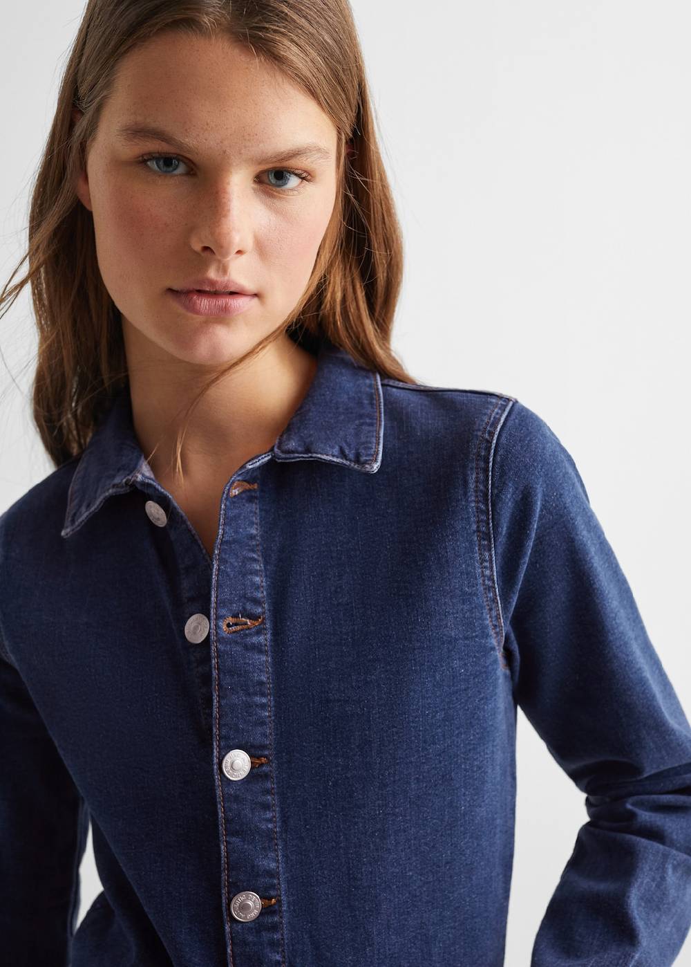 Mango Jeans-Jumpsuit Mit Knöpfen