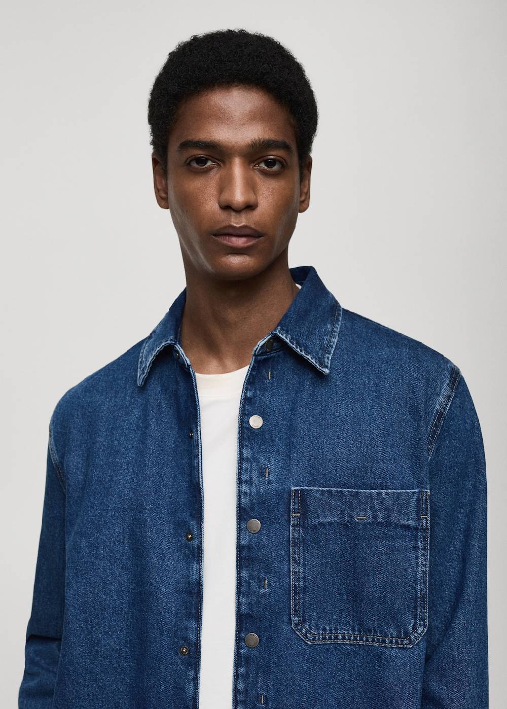 Mango Jeans-Overshirt Mit Tasche