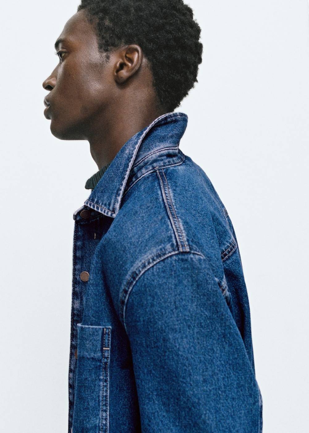 Mango Jeans-Overshirt Mit Tasche