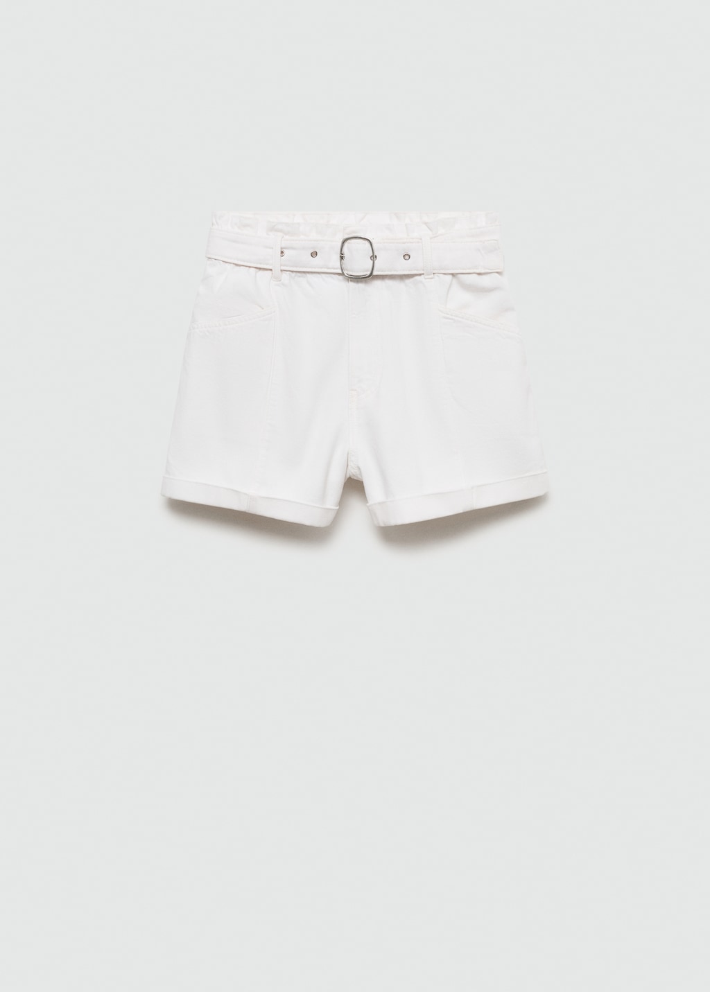 Mango Jeans-Shorts Mit Gürtel
