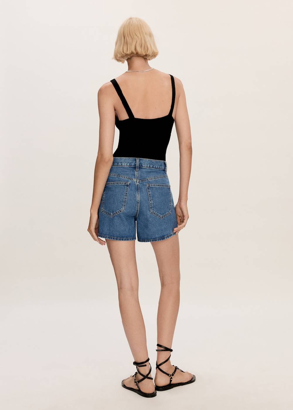 Mango Jeans-Shorts Mit Hoher Taille