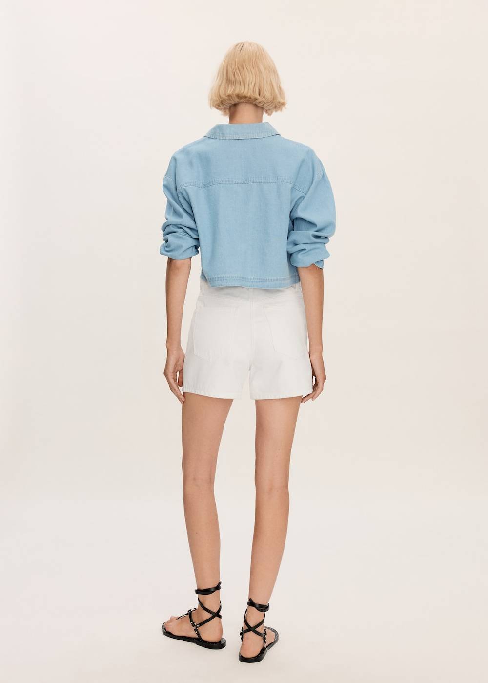 Mango Jeans-Shorts Mit Hoher Taille